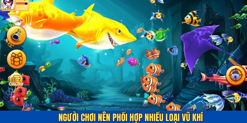 Hãy phối hợp liên tục các loại vũ khí khi săn bắt